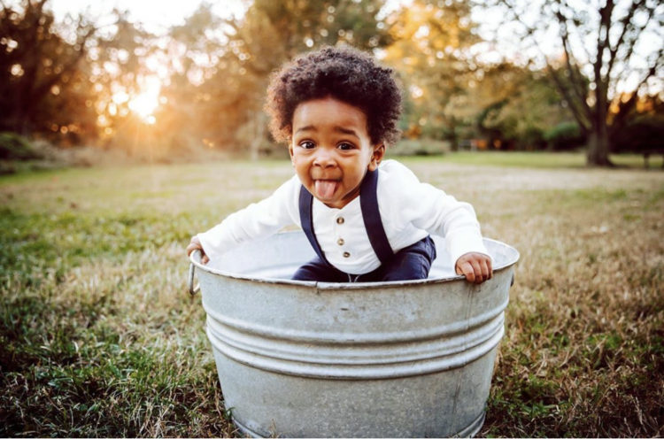 baby boy first birthday photo